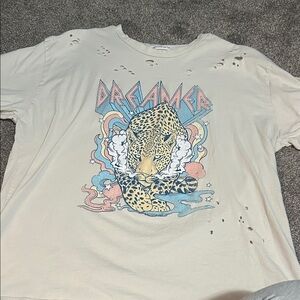 Eighty Eight Cream Tee with Bold Graphic